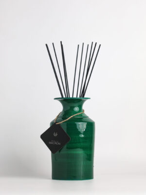 Verde Oscuro El Yapımı Seramik Vazo – Midi Boy